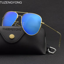 Load image into Gallery viewer, TUZENGYONG Classic pilot Sunglasses women men&#39;s 58mm Polarized HD Lens Driving Sun Glasses UV400 Male Oculos With Case