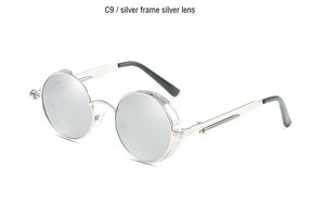 Round Metal Mirror Sunglasses