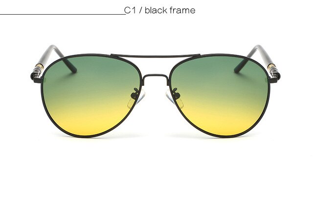 2019 Mens Polarized Day Night Driving Sunglasses Men Brand Designer Yellow Green lens Women Driving Sunglass Goggles Anti-Glare