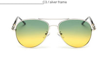 Load image into Gallery viewer, 2019 Mens Polarized Day Night Driving Sunglasses Men Brand Designer Yellow Green lens Women Driving Sunglass Goggles Anti-Glare
